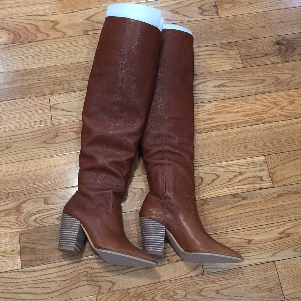 Brand new Lucky Brand Knee High leather boots 5.5